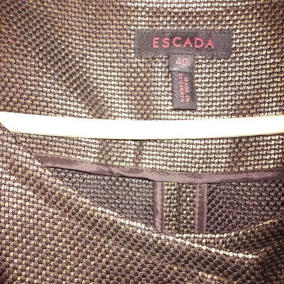 ESCADA METALLIC BRONZE VEST TOP SZ EU 40/US10 - Picture 3 of 7